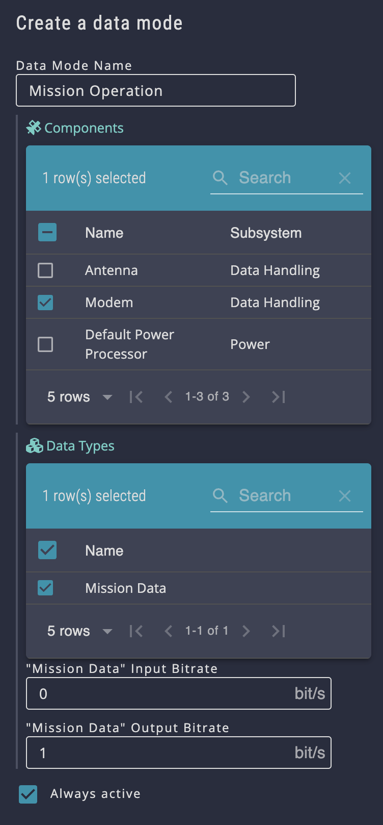 3d. Add a data mode